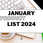January Product List [INSTANT DOWNLOAD]